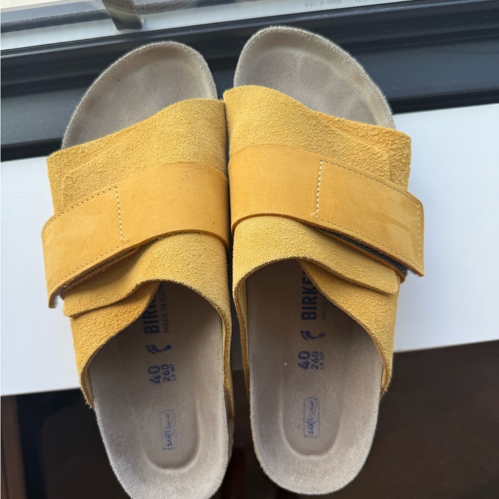 Birkenstock Kyoto Suede Leather Sandals